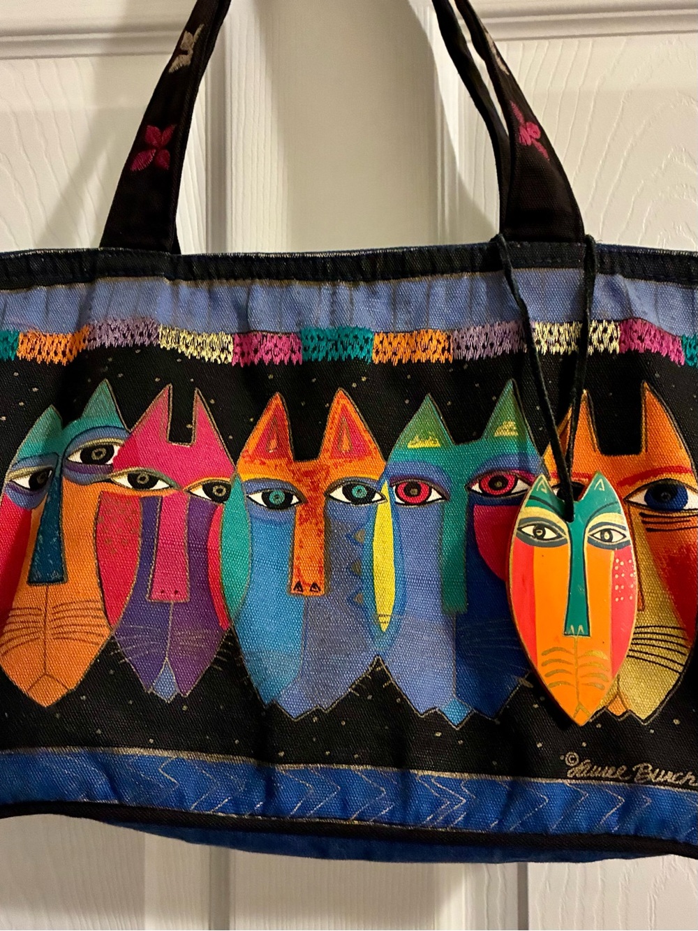 Laurel Burch Fantastic Felines Tote Bag